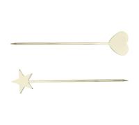 2Pcs Manicure Mixing Rod Zinc Alloy Nail Art Tool for Gel Polish Use | Reusable Accessory with Smooth Bright Surface, Supports Glitters and Powders, for Salons, Artists and Enthusiasts