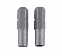 2pcs Manual/Electric Screwdriver Bit Adapter Screwdriver Hexagonal Handle Adapter Precision Bit Adapter 6.35mm 1/4" Insert Bit Adapter to 4mm
