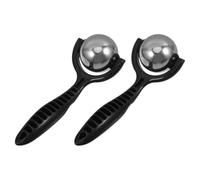 2pcs Manual Massage Ball Roller with Handle, Stainless Steel PP | Targeted Trigger-point Relief, for Shoulder Muscles and Desk Breaks, Sleek Profile, Travel Friendly Use