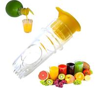 2PCS Manual Multi-function Juicer (for Lemons/Limes/Oranges),Household Rotary Design with Detachable Lid,Fresh-Pressing Filtration,Pulp-Free Juice Extraction with Ultra-Smooth Separation.