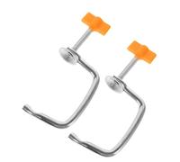 2pcs Manual Noodle Maker Fixing Clamp Replacement Clip | Iron Alloy and PP Construction, Secure Clamp Fit, Maintenance Part for Manual Noodle Press Machines