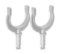 2pcs Marine Aluminium Oar Lock Bracket for Yacht Rowing and Paddle Use | U Shaped Holder, Secure Locking System, Quick Installation, Silver Finish, for Dinghy, Canoe, Lifeboat, Raft