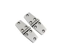 2Pcs Marine Boat Door Hinge Stainless Steel Hatch Boat Hinges Heavy Duty Marine Grade Stamp Strap Hinge Replacement Hardware for Deck Cabinet Lids Compartments (38 * 102mm)
