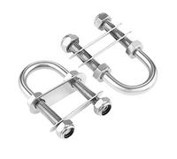 2pcs Marine Boat Stern Bow Eye Tie Down U-Bolt Rigging 304 Stainless Steel,M10*90 * 130 * 36mm
