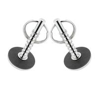 2pcs Marine Hatch Cover with Spring Pin Pull Handle Stainless Steel | Flush Mount Design, Secure Lock and Easy Release, for Cabin Doors and Locker Lids
