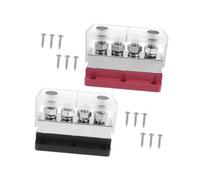 2Pcs Marine RV 600A Battery Ground Buss Bar Replace Parts with Cover 12V-48V