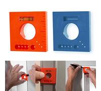 2PCS Marks Offset Ruler with Horizontal Cylinder - 5 in 1 Multifunction Ruler for Parallel Lines for Screws or Cutting Marking Offset Marking Tool Easily Scribe Trim for The Perfect fit