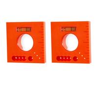 2PCS Marks Offset Ruler with Level - 5 in 1 Multifunction Ruler for Parallel Lines for Screws or Cutting Marking Offset Marking Tool Easily Scribe Trim for The Perfect fit