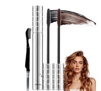 2PCS Mascara Black Waterproof Set,Masc/ara for Lengthy Lashes,Sky High Lash Princess Effect,False Lash Effect & Volume,Black Brown No Clumps,Waterproof Black Masca/ra for False Lash Effect