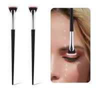 2pcs Mascara Brushes for Lashes, Flat Head Scalloped Lash Brush Fan Shaped Eyelash Brush Separator Eyelash Comb Makeup Tool for Upper Lower Eye Lash Brow for Eyebrows Eye Shadows for Girls