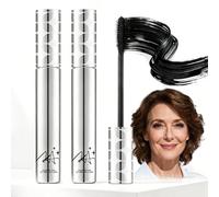 2Pcs Mascara for Older Women - Tubing Mascara with Lengthening & Volumizing Effect, Rich Black Lash Color for Everyday Wear (Black)