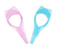 2Pcs Mascara Shield Makeup Eyelash Tool Upper Lower Eye Lashes Protector Applicator Guide Helper With Eyelash Comb