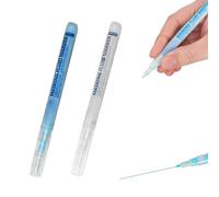 2Pcs Masking Fluid Pen,Masking Fluid for Watercolour Painting,White & Blue Liquid Mask/ing Flu/id,0.7mm Precision Paint Pen for Artists Drawing,Watercolor Drawing Pens,Art Supplies for Artists