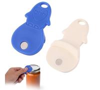 2pcs Mason Jar Opener, Plastic Magnet Jar Lid Opener Tool Laborsaving Easily Pry Lid Without Damage for Home Kitchen