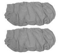 2pcs Massage Bed Sheet Cover with Face Hole 70x190cm Knitted Cotton | Reusable Fitted Edges, for Salons and Spa Centers, Modern Grey Finish, Conceals Stains Neatly