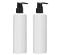 2Pcs Massage Oil Heater Dispenser Bottles, iklestar Plastic Pump Dispensers for Shampoos, Massage Oils and Lotion Warmer Heater, 250mlx2