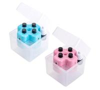 2pcs Math Roller Stamp, 4 in 1 Learning Tool, 9x9x9cm, Fill in the Blank Practice Tool, Digital Practice Stamp, Quick Exercise Creation, Ideal for Kids, Classroom & Home Use