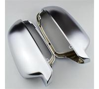 2PCS Matt Chrome Mirror Cover Rearview Side Cap For A3 A4 A5 B8.5 B8K 2008 2009 2010 2011 2012 2013(With Side Assist)