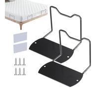 2PCS Mattress Slide Stopper, Metal Mattess Retainer bar Fixing Bracket, Anti-Slip Mattress Gaskets, Bed Mattresses Retainer Bar Metal Mattresses Slide Stopper For Solid Bed Panels, Wooden Beds Frames