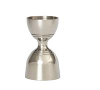 2PCS Measuring Cup,Bubble Tea Jigger Professional Bar Bartender Tools,Stainless SteelKitchen Accessories,30 ml,60ml Jigger(Silver)