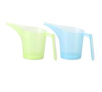 2pcs Measuring Cup Cups Candy Cooking Cup Measuring Funnel Pitcher Mixing Pouring Cup Kitchen Measure Cup Kitchen Pitcher Plastic Measuring Jugs Measure Cup with Scale Random Color