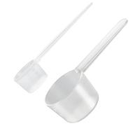 2Pcs Measuring Spoons,5g 20g Protein Powder Scoop Plastic Reusable Measure Scoops Transparent Dosing Spoon Kitchen Cooking Tools for Milk Cereal Powder Flour Dose