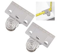 2PCS Measuring Tape Clip, Precision Measure Fixing Measurement Tool, Measure Tape Holder for Accurate Reading, Stainless Steel Clip-On Measurement Tool Fit All Measuring Tapes