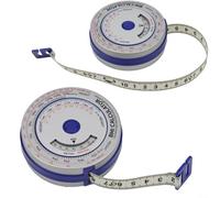 2PCS Measuring Tape Set 2M Retractable BMI Calculation Tool for Easy Tracking