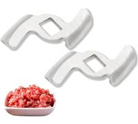 2Pcs Meat Grinder Blade,8mm Stainless Steel Kitchen Meat Chopper Crusher Mincer Cutter Knife Replacement,Grinding Plate Disc Accessory for 5/ B Type Grinder