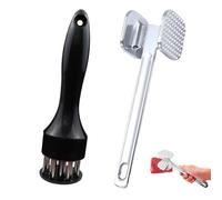 2pcs Meat Hammer, Steak Hammer, Dual Front Meat Tenderizer,Meat Tenderiser Mallet Applicable to Chicken Burger/Steak/Beef/Lamb/Poultry/Fish/Nuts