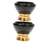 2pcs Meditation Accessories Meditation Bowl Healing Bowl Meditation Pillow Relaxation Bowl Zen Bowl Chakra Bowls Tuning Bowl Musical Instruments Sound Tools Copper With Base Tibet