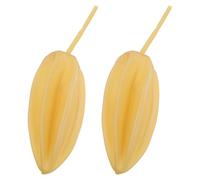 2pcs Medium Latex Gas Sampling Bladder Dual Tail Rubber Collector | Laboratory and Mining Use, Efficient Collection and Stable Handling, Beige Rubber Build, Easy Cleaning