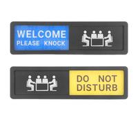 2pcs Meeting Room Signage Office Door Sign s Privacy Please Knock for Door Busy for Office Private Privacy Slider Indicator Acrylic PRETYZOOM
