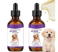 2PCS Melatoni/n for Dogs and Cats,Dog Mela/tonin,Dog Sleep A/id Su/pplement,D/og Sleeping Tab/let,Melat/onin Drops,Do/g Anxiety Relief,Calming Oil For Do/gs,Separation Anxiety and Travel
