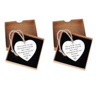 2Pcs Memorial Plaque Sympathy Gift, Bereavement Gifts Acrylic Heart, Remembrance Those We Love Don't Go Away, Sorry for Your Loss Gifts for Loved Ones
