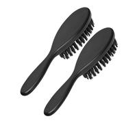 2Pcs Men's Hair and Beard Grooming Brush Soft Bristle Comb for Hair Styling Travel Friendly Multi Functional Tool for Beard Care and Shaping