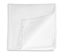 2PCS Men's Handkerchiefs, Soft White Hankie, Solid Pocket Squares Towel, 8.66x8.66 Inch Premium Gent Hankies, Reusable Handkerchief for Men, Classic Pocket Squares for Father's Day