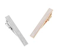 2pcs Men's Shell Tie Clip, Alloy Necktie Fastener | Anti-flap Control, Timeless Elegant Style, for Shirt Placket, Standard Ties, Formal Occasions and Interviews