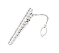 2Pcs, Men's Tie Clips, Stainless Steel, Slim Solid Color Bar Brooches, Stylish and Chic, Practical Business Tie Accessories