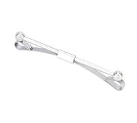 2Pcs, Men's Tie Clips, Stylish Metal-Toned, Simple Bar Buckles, Practical Tie Pins, Tie Clips, Business Suit Accessories,6cm