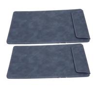 2pcs Menu Clipboard A5 Faux Leather with Strong Clamp for Cafes | Restaurant Check Presenter, Non-slip Metal Clip, Easy-clean Sl inish, for Guest Notes and Menu Display