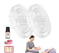 2pcs Meridian Brush Massage, Beauty Salon Professional Custom Meridian Massage Brush for Body, Relaxation and Stress Relief (White 2PCS)