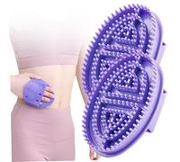 2Pcs Meridian Massage Brush 7x5 Inch Non Scratch Soft Rubber Massage Comb for Body Anti Cellulite Slimming Conditioning Relaxing Body Massager for Home, Decoración del hogar