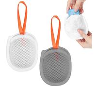 2Pcs Mesh Bar Soap Bag, Exfoliating Foaming Foaming and Drying Soap Pouch, Double Layer Mesh Design Soaps Saver for Bar Soaps, Body Facial Shower Cleaning Tool for Women Men