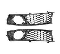 2pcs Mesh Car Front Fog Light Grilles Cover Trim Fits For A4 B6 2001-2005 Fog Light Grille Grill Cover 8E0807681 8E0807682 Front Fog Grille Grill