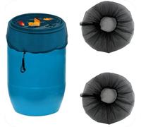 2Pcs Mesh Cover for Rain Barrels,60cm Rain Barrel Netting with Drawstring,Rain Barrels Screen,Rain Barrel Net Cover,Water Collection Buckets Cover to Keep Leaves and Debris Out Rain Collection
