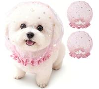 2PCS Mesh Dog Muzzle, Breathable Dog Head Cover Star Pattern Mesh, Anti-eating & Anti-licking Pet Guard For Small Dogs, Home & Outdoor, Style-2, Muzzle For Dogs