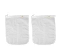 2pcs Mesh Laundry Bag Plus Size Zipper Closure Laundry Mesh Bag for Washing Machine
