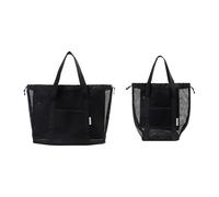 2pcs Meshes Shower Bags Travel Toiletry Storage Baskets Wet Dry Separator Bag Travel Essential Separated Dry Wet Compartment Bag