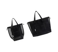 2pcs Meshes Shower Bags Travel Toiletry Storage Baskets Wet Dry Separator Bag Travel Essential Water Resistant Hygiene Bag